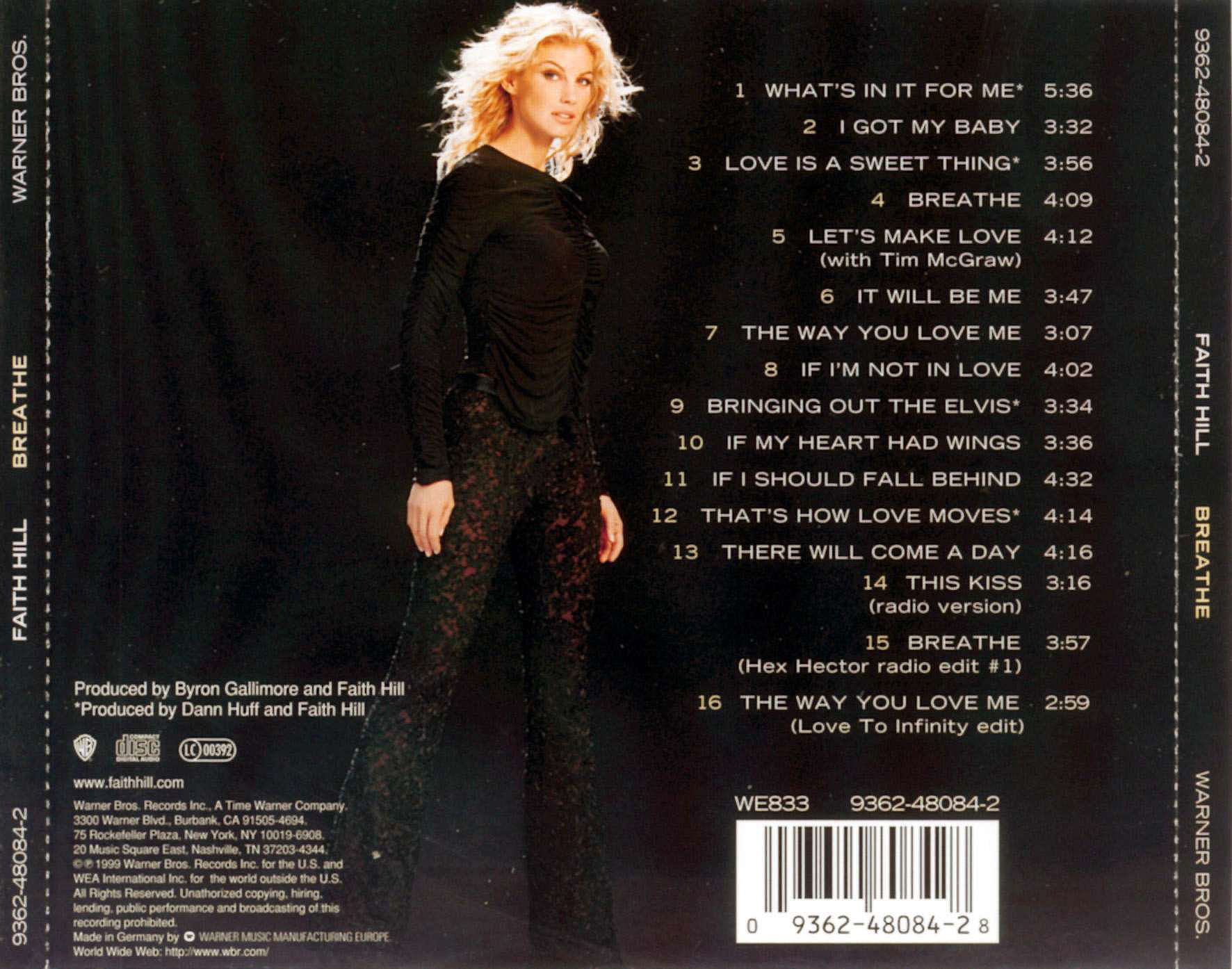 Faith Hill Breathe : Back | CD Covers | Cover Century | Over 1.000.000 ...